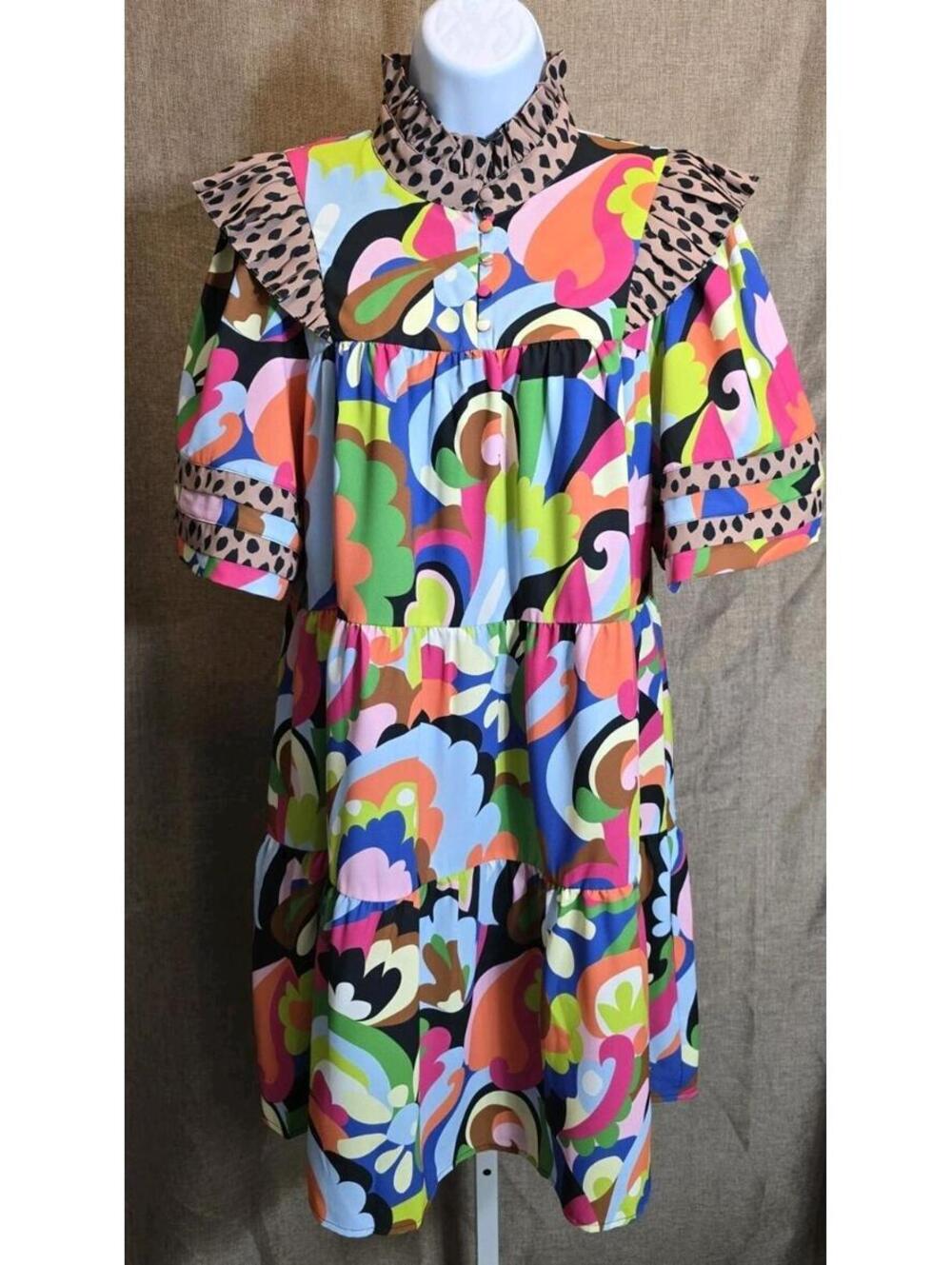 Crosby By Mollie Burch Paint The Town Midi Dress – Size XS – NWT